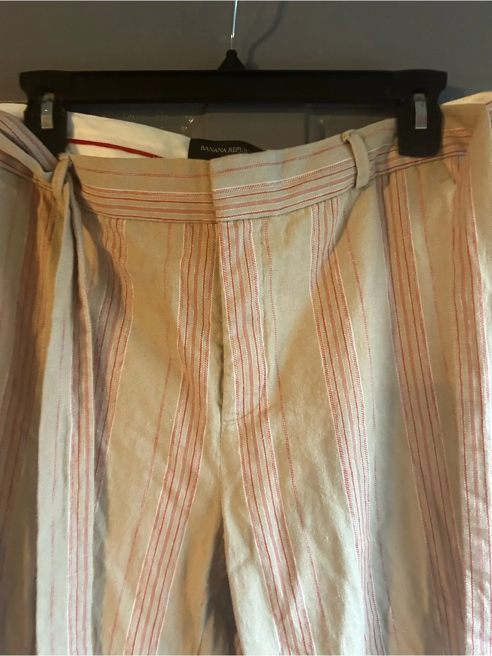 Banana Republic Avery Women's Striped Ankle Pants Multicolor, Size 12 4 Pockets